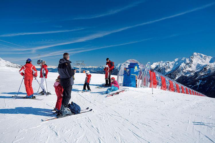 Panorama montano della Val d’Ultimo visto dal comprensorio sciistico Schwemmalm