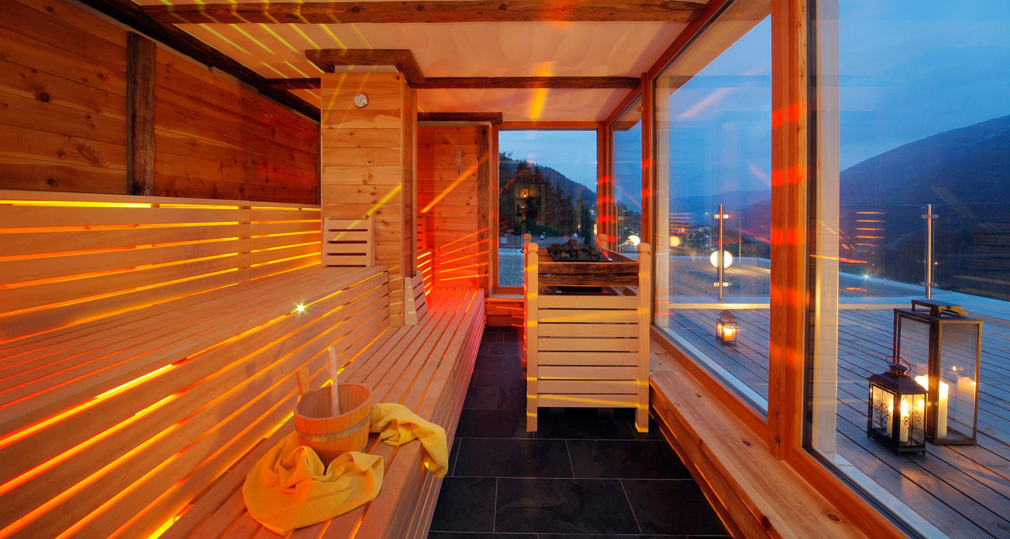 Finnische Panorama-Sauna