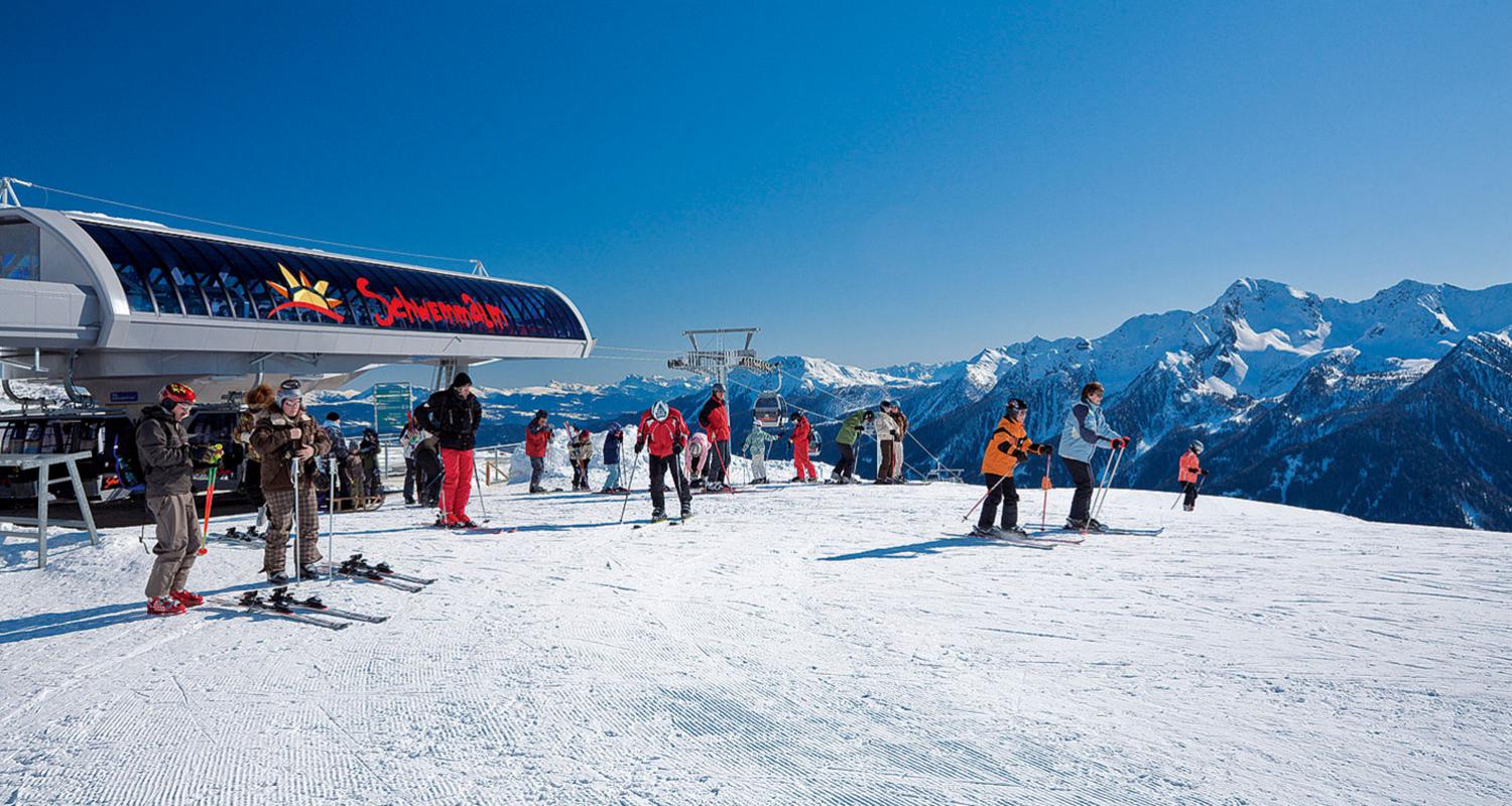 Bergpanorama im Skigebiet Schwemmalm